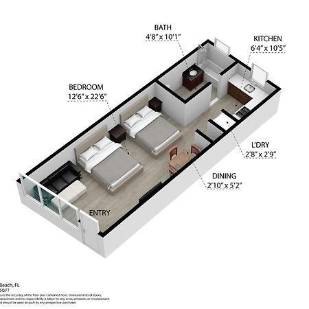 Deco Beachside Apt, W/2 Queen Beds, Washer/Dryer Miami Beach Exteriér fotografie