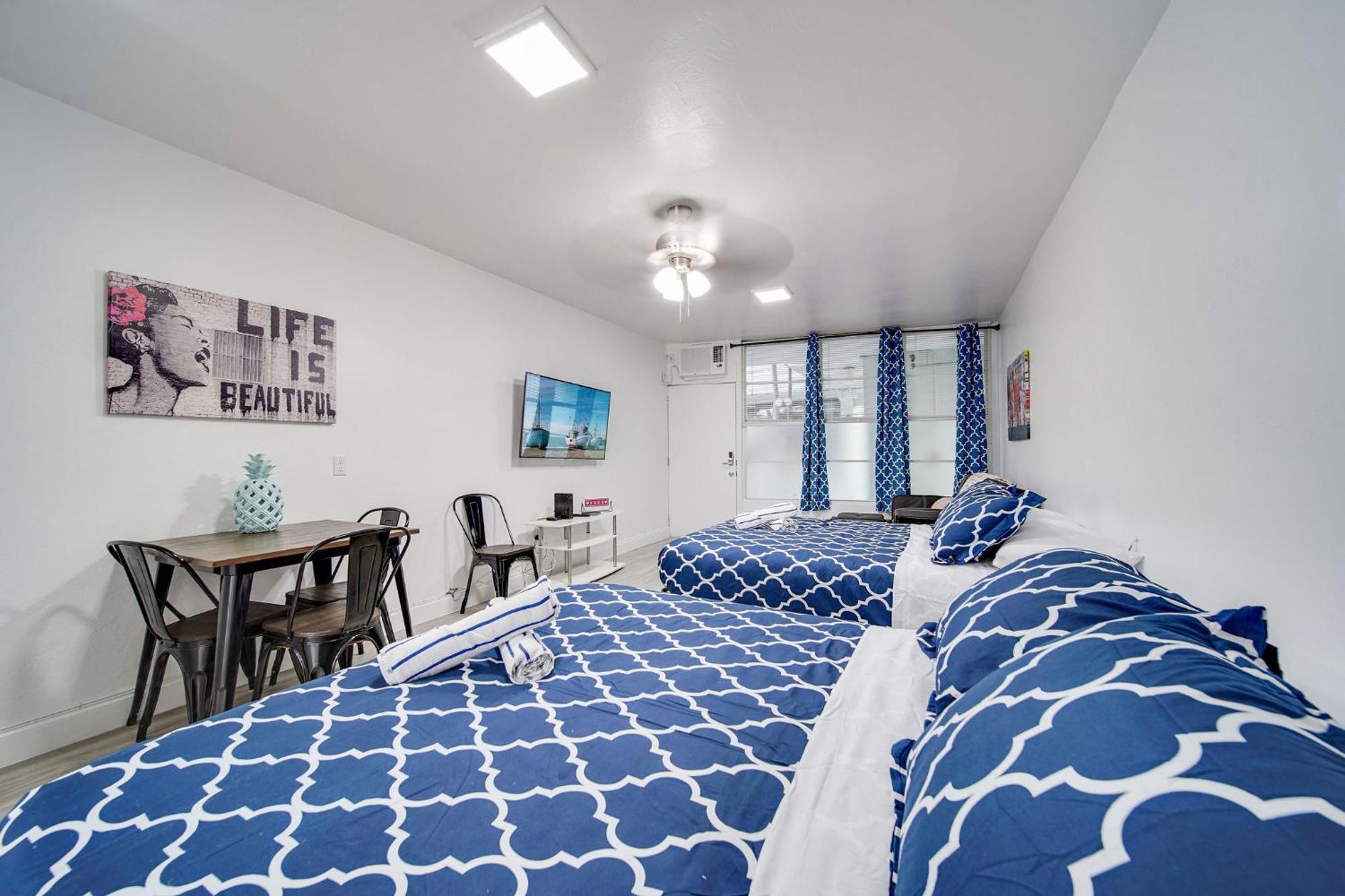 Deco Beachside Apt, W/2 Queen Beds, Washer/Dryer Miami Beach Exteriér fotografie